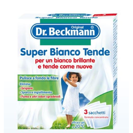 DR.BECKMANN-Super Bianco Tende 3 x 40 g