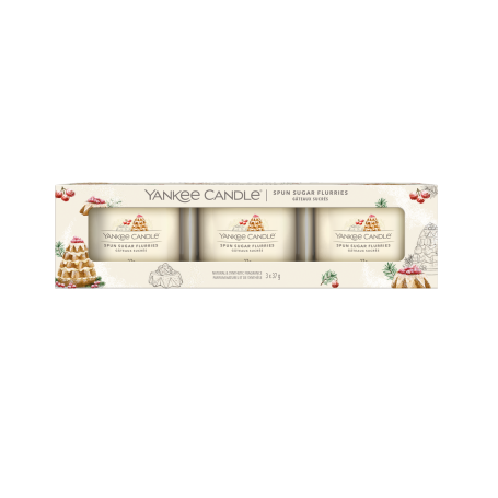 Yankee Candle Set regalo Spun Sugar Flurries - 3 Pezzi