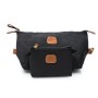Necessaire 2 in 1 Beauty Case da Viaggio Colore Nero Tabacco 14x40x9cm